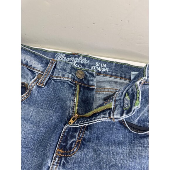 Wrangler Retro Men Jeans Slim Fit Straight Leg 29X33 Rodeo Denim Western Cowboy - Picture 8 of 13